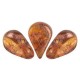 Les perles par Puca® Amos beads Crystal copper spotted 00030/65324